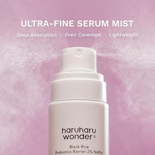 haruharu Wonder Black Rice Probiotics 2% NAD+ Serum Mist, Ultra-Fine Mist, Hydrating & Plumping, Barrier Support, Sensitive Skin, Ceramide, Korean Skincare, Vegan, 2.70 fl.oz thumbnail 8