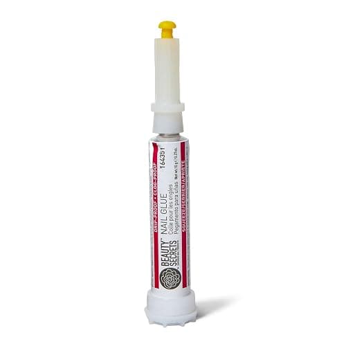 Beauty Secrets Drip & Clog Proof Nail Glue (1 Pack) Bundled with Zebra Cushion Nail File Medium Coarse 180/100 Grit by Beauty Secrets thumbnail 2