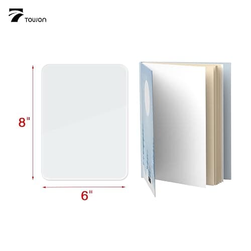 TOWON Small Glass Dry Erase Board, Desk White Board with Standing, Mini Whiteboard Easel Pad Set, Stenography Artifact for Office, Home and School Supplies, 8x6 Inches, White thumbnail 3