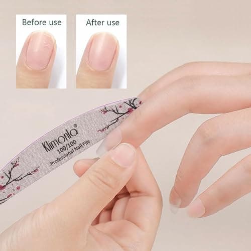 25PCS Floral Professional Nail Files 80/100/150/180/240 Grit, Emery Boards Nail Files for Natural Nails and Acrylic Nails, Double Sided Emory Boards limas para unas acrilicas Reusable Manicure Tools thumbnail 8