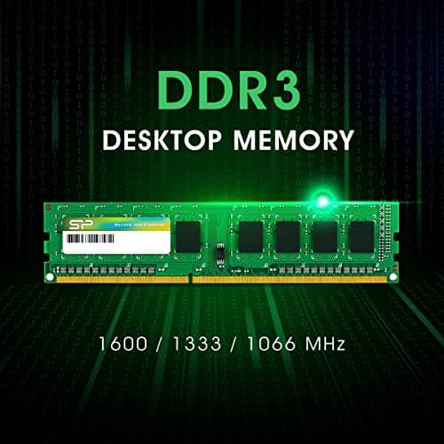 Silicon Power DDR3 16GB (2 x 8GB) 1600MHz (PC3 12800) 240-pin CL11 1.35V / 1.5V Unbuffered UDIMM PC Computer Desktop Memory Module Ram Upgrade thumbnail 2