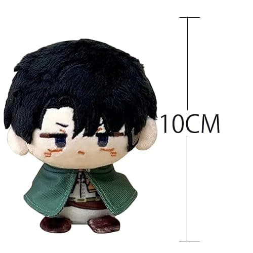 MABAIUDE Eren Jaeger Soft Figure Levi Keychain Pendant Anime Pillow, 4'' Mini Hug Pillow Cushion Sofa Decoration Xmas Gifts thumbnail 3