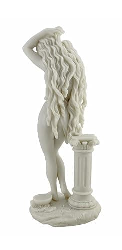 Top Collection 11.25" Aphrodite Statue - Greek Roman Goddess Sculpture in White Marble Finish - Venus Greek Goddess of Love Statuette thumbnail 3