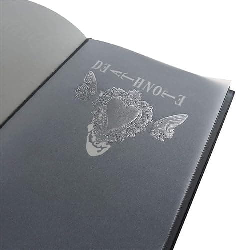 Death Note Notebook with Feather Pen, Best Gifts for Cosplay Lovers, Can Be Used As Diary and Notebook. (with Feather Pen and L-Shaped Necklace) thumbnail 6