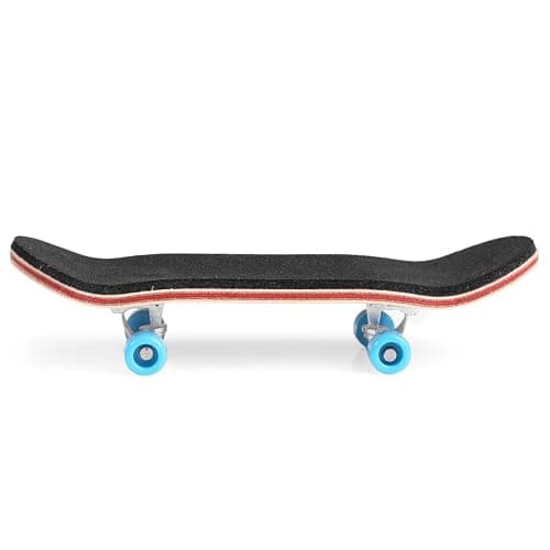 BISOZER Mini Finger Skateboard – Wooden Finger Board Ultimate Sport Training Props in Light Brown with Ball Bearings -1 Pack (Random Color Bearing Wheels) thumbnail 5