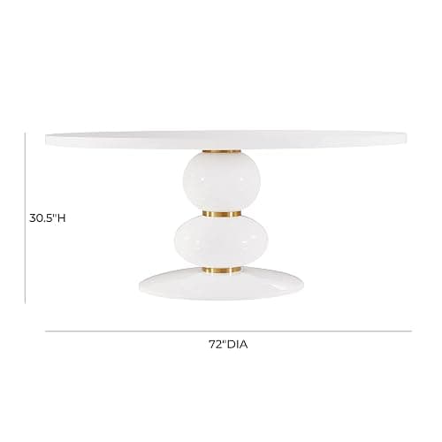 TOV Furniture Arianna 72" Round Dining Table thumbnail 3