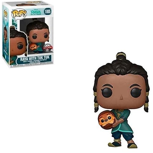 Funko Pop! Disney: Raya and The Last Dragon – Raya and Baby Tuk Tuk Vinyl Figure, Amazon Exclusive - Image 1