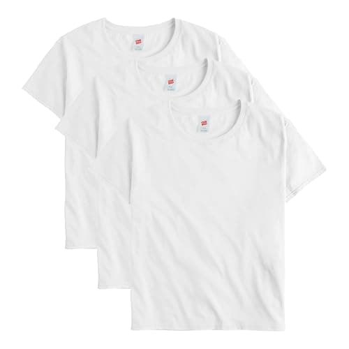 Hanes Womens Essentials Oversized T-Shirt Pack, Cotton Tee for Women, Relaxed Fit, 3-Pack - Image 1