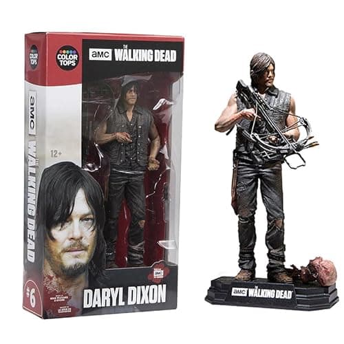 REOZIGN Rick Figure, Negan Figure, Daryl Fighting Standing Anime Figures 24cm/9.4inch PVC Decoration Handmade Gift Craft (a) thumbnail 2