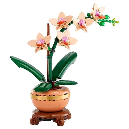 LEGO Botanicals Mini Orchid - Artificial Flowers Set for Adults - Indoor Plant with Terracotta Style Flowerpot - Home Decor Gift for Women and Men - 10343 thumbnail 4