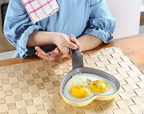 Neoflam 5.5'' Ceramic Nonstick Little Shaped, Frying Griddle Pan, Shaper Mini Pancake Waffle Maker with Heat Resistant Handle for Breakfast Scrambled Egg, Grilled Cheese, Pink Heart (51101) thumbnail 7