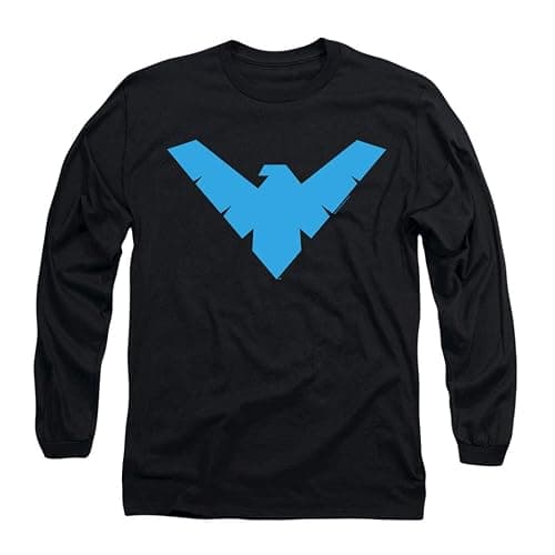 Popfunk Classic Nightwing Logo Longsleeve T Shirt & Stickers - Image 1