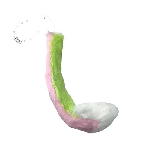 LittleLuluda Plush Furry Heart Shape Fish Tail for Halloween Animal Cosplay Party Costume - Image 1