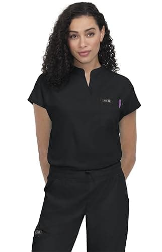 KOI Basics Ari Women's 1-Pocket Stretch Tuck-in Scrub Top - Image 1