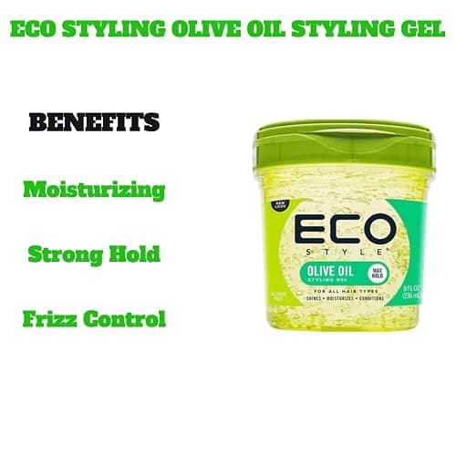 Styling Bundle Eco Styler Edge Control | Curly Hair & Braiding | Perfect with Slick Back Hair Brush Set thumbnail 3