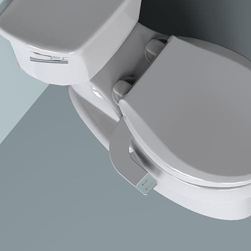 Brondell Bidet - Thinline SimpleSpa SS-150 Fresh Water Spray Non-Electric Bidet Toilet Attachment in White with Self Cleaning Nozzle and SafeCore Internal Valve thumbnail 5