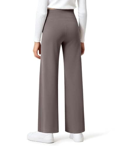G4Free EverGoing Girls Wide Leg Pants High Waisted Soft Stretchy Sweatpants with Pockets 6-12 Years School Sport thumbnail 6