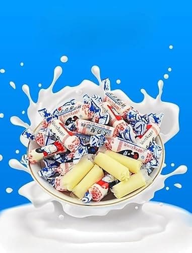 Chinese Candy White Rabbit Creamy Candy 17.7 Oz(500 Gram),White Rabbit Toffee, White Rabbit Cream Gummy Candy, Leisure Candy Snacks, Chewing Fudg, Healthy Desserts (117g (Pack of 1)) thumbnail 8
