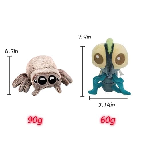 soenge Spider Plush, 6.7 inch Cute Jumping Spider Stuffed Animal Toy Plushies (3pcs Plush) thumbnail 3