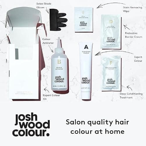 Josh Wood Colour - Ammonia-Free Hair Dye Duo Bundle - Permanent Hair Colour with 100% Grey Coverage - Vegan Friendly, Natural-Looking Results, Shiny & Hydrated Hair | 3.0 (Natural Black) thumbnail 3