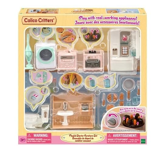 Calico Critters - Playful Starter Furniture Set for Red Roof Cozy Cottage | First furnishings for a new home - kid-favorite pieces that make decorating the cottage the start of every story, Ages 3+ thumbnail 10