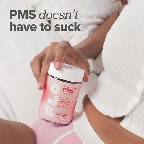 O Positiv FLO PMS Gummies for Women - Proactive PMS Relief - Targets Hormonal Breakouts, Bloating, Cramps, & Mood Swings with Chasteberry, Vitamin B6, & Lemon Balm - PMS Gummies (Pack of 1) thumbnail 7