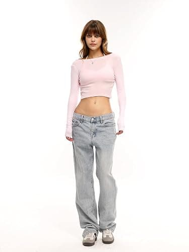 Danysu Ballet Wrap Tops Long Sleeve Cross Tie Crop Shirts Deep V-Neck Dance Clothes Fall Cardigans thumbnail 8