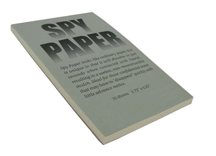 Disappearing Spy Paper Dissolving Note Pad Letter Head - Image 1