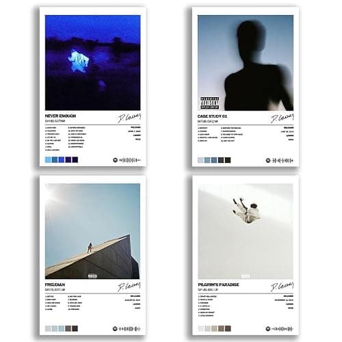 MISTRARA Daniel Poster Caesar Album Cover Signed Limited Edition Posters (Set of 4) Unframed 8inch X 12inch(20 X 30cm) Room Aesthetic Scannable Song Code Music Posters - Image 1