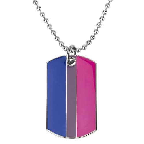 COLDDOX Progress Pride Dog Tags Pendant Rainbow Pride Gift LGBT Necklace - Image 1