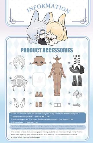 BEERISE Come4Free BJD Bonnie's Third Generation Meteorological Raindrop | Blind Box,BJD Doll Collectable Action Figure for Birthday Gifts Party Toys 1PCS/7.3''/Age 15+ thumbnail 4