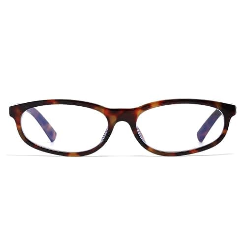 LJCZKA Lunettes Lumiere Bleue Ovale Femme Homme Petite Lunette Monture Rectangulaire Lunettes Annee 90 Anti-Fatigue pour Jeux, Texing et Lecture thumbnail 2