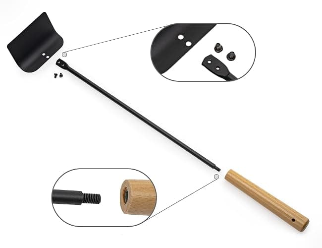 Onlyfire BBQ Charcoal Rake, 21 Inch Charcoal Ash Tool for Grill Ash Removal, Heavy Duty Heat-Resistant Wood Handle Fire Pit Grill Ash Removal Rake for BBQ, Smokers, Pizza Oven & Kamado Grills thumbnail 7