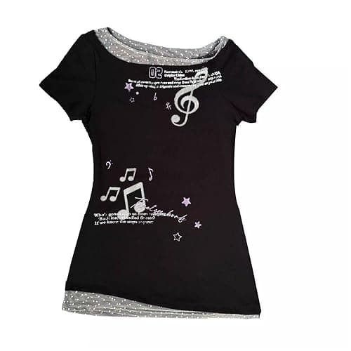 Gyaru T-Shirt Harajuku Tops Jfashion Shoujo Girl Clothes Casual Cutecore Y2K Tenshi Kawaii Outfit - Image 1