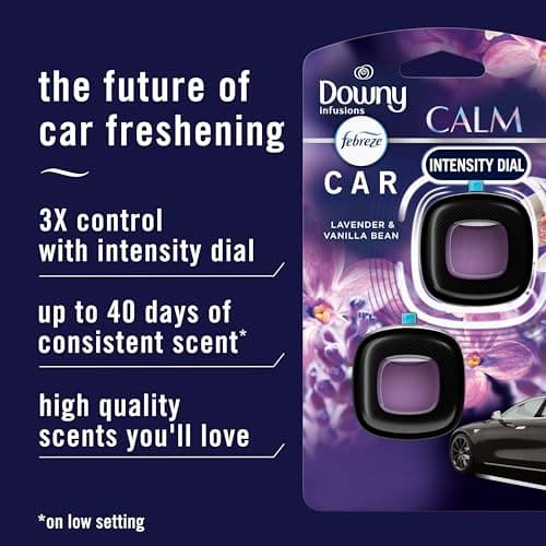 ⭐️⭐️ Febreze Car Vent Clip, Downy Calm Scent, 0.07 oz (Pack of 4) thumbnail 2