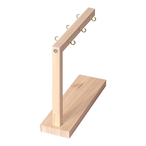 Zialofi Nail Swatch Sticks Display Stand Organizer Rack Nail Color Sticks Holder Storage for False Nails Sample Tips Salon Table Shop, L 20x6x17.5cm - Image 1