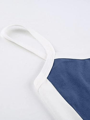 Xineicy Y2K Crop Tops for Women Contrast Trim Vintage Tank Tops Sleeveless Crew Neck Slimming Cute Cami Tops thumbnail 5