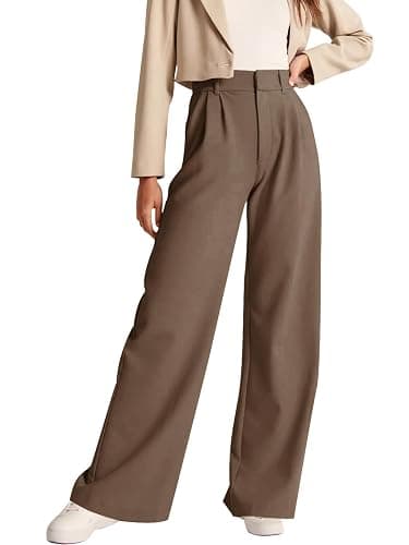 NIMIN High Waisted Work Pants for Women Business Casual Outfits 2026 Office Dress Pants Trousers with Pockets - Image 1