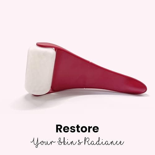 ROSELYNBOUTIQUE Ice Roller for Face Wrinkles Fine Lines Puffiness Stick Massager Facial Skin Care Tools Self Care Gifts for Men Women (Red) thumbnail 6