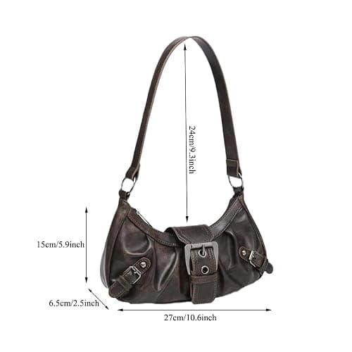 Y2K Purse Shoulder Bag for Women, Top Handle Handbag Small Goth Punk Hobo Clutch Purses Trendy Underarm Bag thumbnail 5