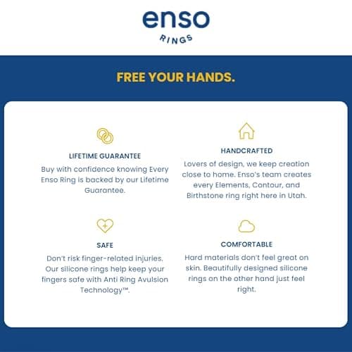 Enso Rings Lord of the Rings Collection - Comfortable DualTone Silicone Rings - Flexible Design thumbnail 4