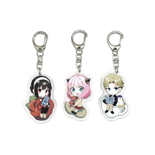 EBTY DREAMS Inc. - Set of 3 Spy Family Acrylic Keychain Anya Forger, Yor, Loid v5 - Image 1