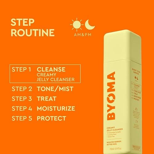 BYOMA Creamy Jelly Cleanser - Hydrating Facial Cleanser for Skin Barrier Repair -Tri-Ceramide Face Wash for Sensitive Skin & All Skin Types - Gently Removes Makeup & Excess Oil - 5.91 fl oz thumbnail 6