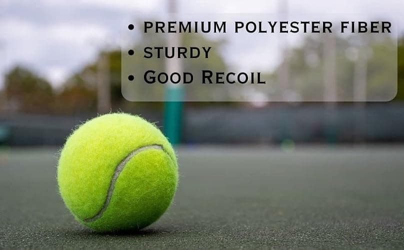 Bargain House - Tennis Balls with Mesh Carrying Bag - Sports - All Court Types - Pressure less - Practice - Durable - Tennis - Cricket Ball - Players - Soft Tennis - Light weight - Green - Pack of 6 thumbnail 4