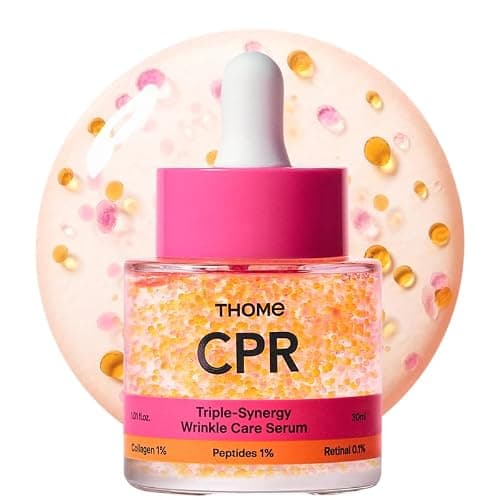 THOME CPR Serum - Collagen 1% + Peptide 1% + Retinal 0.1% Triple Synergy Mechanism, High Potency Firming Serum for Fine Lines & Wrinkles, Texture & Pore Refining, Korean Skincare, 1.01 fl oz. - Image 1
