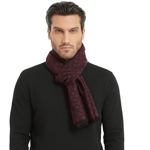 CUDDLE DREAMS Men's Silk Scarves for Winter, 100% Mulberry Silk Brushed, Luxuriously Soft & Warm, Decent Box Packed thumbnail 9