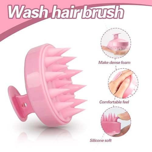 2 Stück Haaröl Applikator, Wurzelkamm Applikator Flasche und Haare Massagebürste, HaarfäRbepinsel Flasche Wurzelkamm Applikator Haarfärbemittel Kamm und Kopfmassage Bürste thumbnail 4
