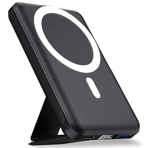 YAGOPAL Magsafe Power Bank 10000mAh Magnetic Wireless Power Bank with Foldable Stand and LED Display Portable Charger 22.5W PD Fast Charging Battery Pack For iPhone 17/16 /15/14/13/12 Mini Pro/Pro Max - Image 1