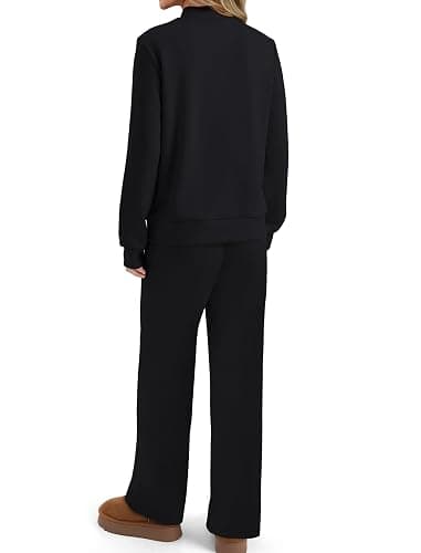 Sampeel Two Piece Sets for Women Mock Neck Matching Sets Loungewear Fall Clothes Travel Outfits Fashion 2025 XS-2XL thumbnail 5