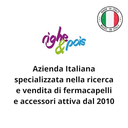 Righe e Pois - Elastici per capelli semplici in microfibra - made in Italy -fermacoda spessore 0.8 cm diametro 5 cm - confezione 3 pezzi (Nero) thumbnail 5